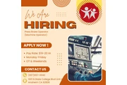 Hiring Press Break Operator!!! en Orange County