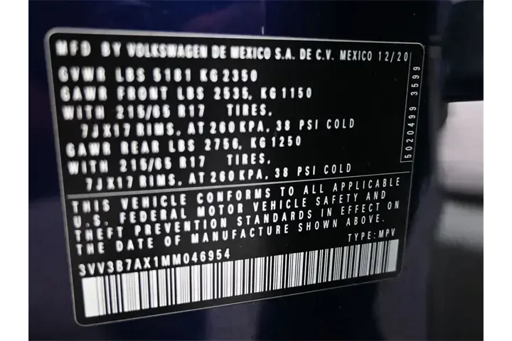 $19087 : Volkswagen Tiguan 2021 SE 4d image 4