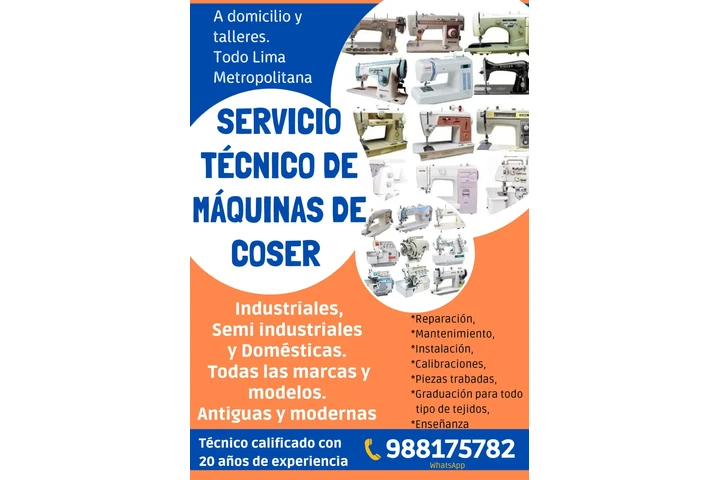 Técnico de máquinas de coser image 1