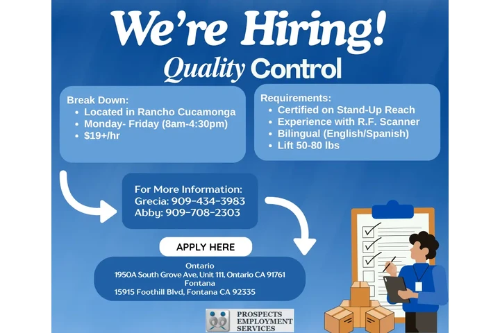 Quality Control/Driver Needed image 1