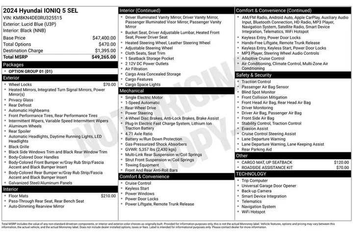 $22560 : Hyundai IONIQ 5 2024 SEL 4dr image 2