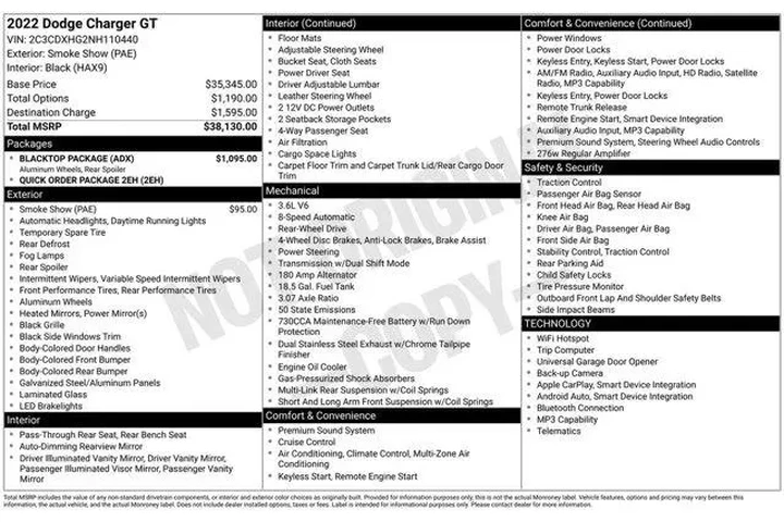 $23996 : Dodge Charger 2022 GT 4dr Se image 9
