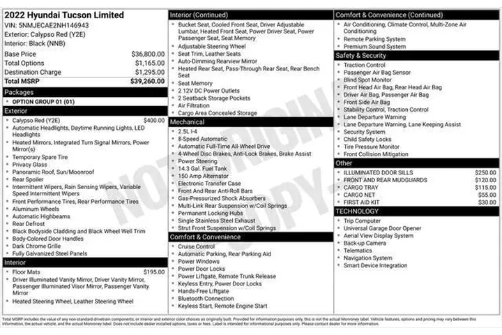 $21556 : Hyundai TUCSON 2022 AWD Limi image 5