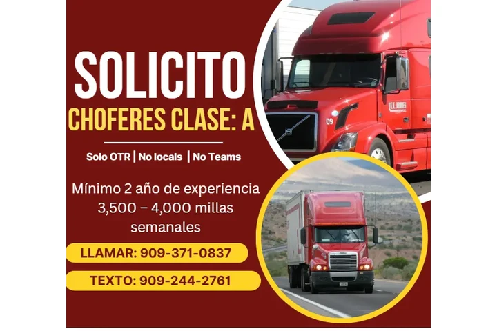 🚚 BUSCAMOS CHOFERES CLASE: A image 1