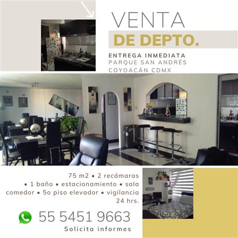 $3250000 : Se vende depto Coyoacán CDMX image 2