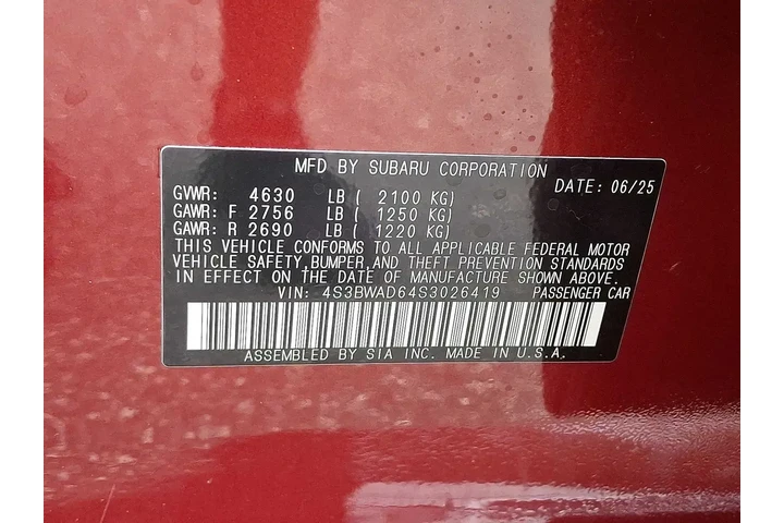 $28995 : Subaru Legacy 2025 AWD Premi image 10