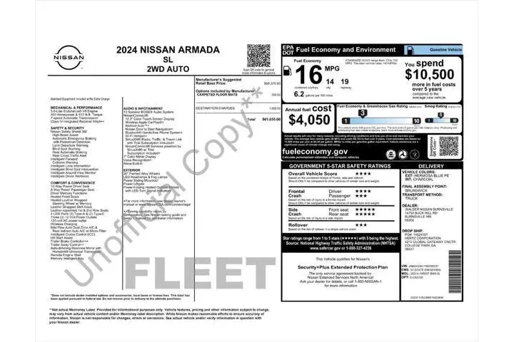 $39987 : Nissan Armada 2024 4x2 SL 4d image 3
