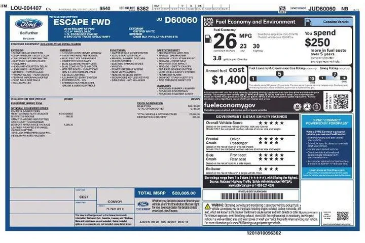 $16500 : Ford Escape 2018 SE 4dr SUV image 3