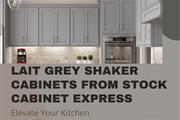 Lait Grey Shaker Cabinets en New York