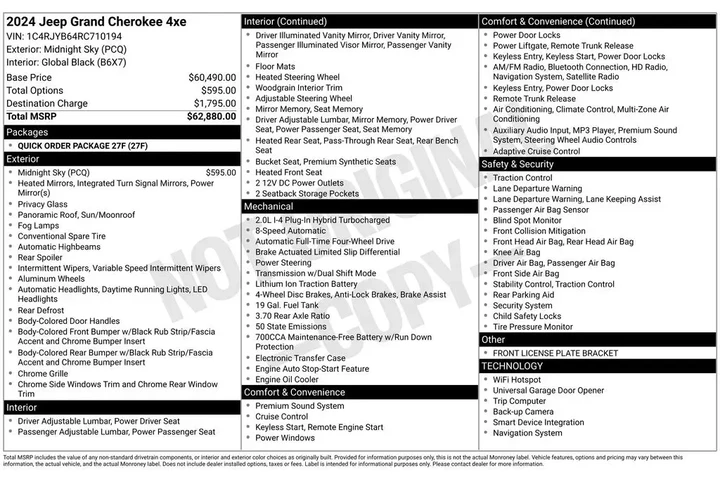 $24994 : Jeep Grand Cherokee 2024 4x4 image 7