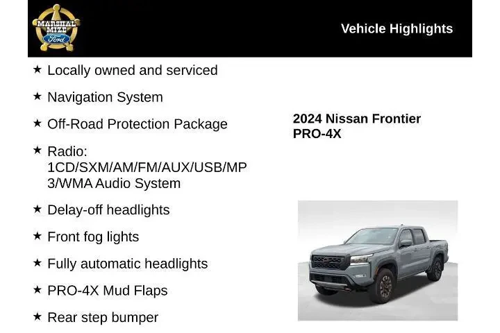 $36925 : Nissan Frontier 2024 4x4 PRO image 2
