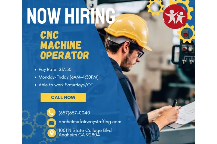 Hiring CNC Machine Operator!! image 1