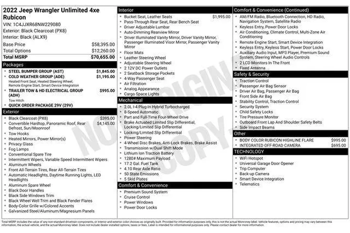 $31468 : Jeep Wrangler Unlimited 2022 image 6