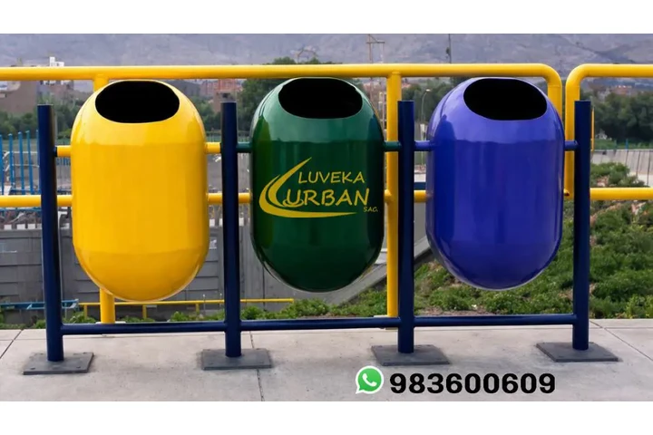 TACHOS DE BASURA METALICOS image 6
