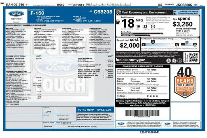 $24995 : Ford F-150 2018 4x4 King Ran image 2