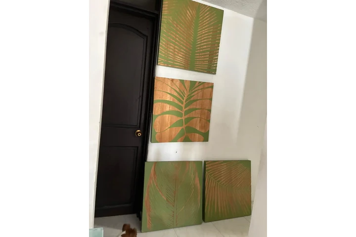 $1000000 : Cuadros de Hojas en Madera image 1