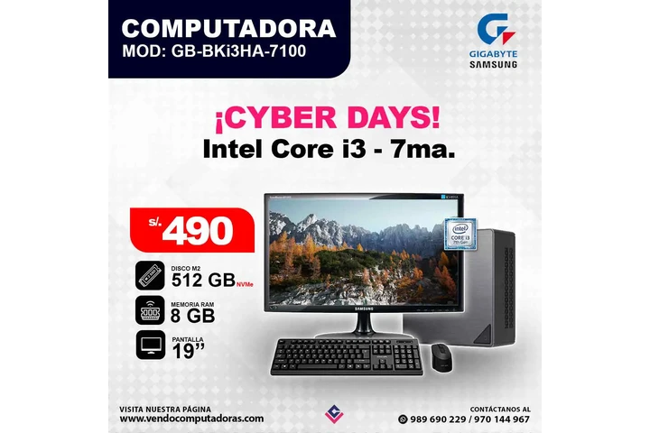 Computadora Intel Core i3 - 7m image 4
