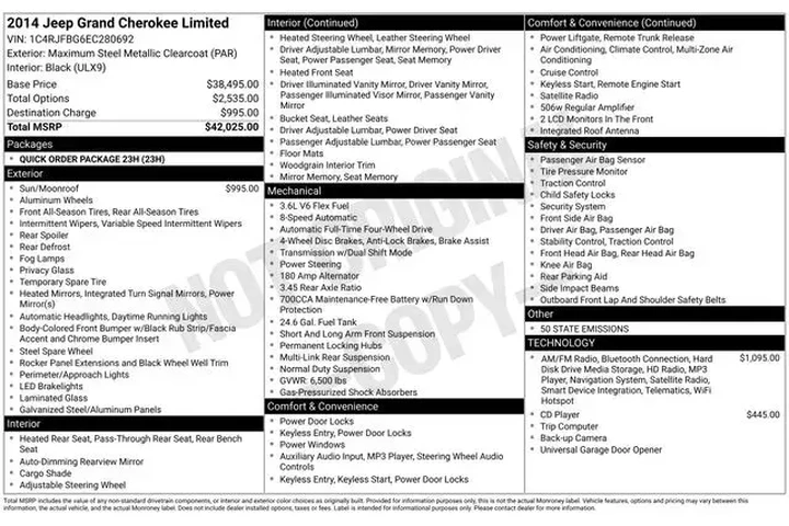 $12598 : Jeep Grand Cherokee 2014 4x4 image 8