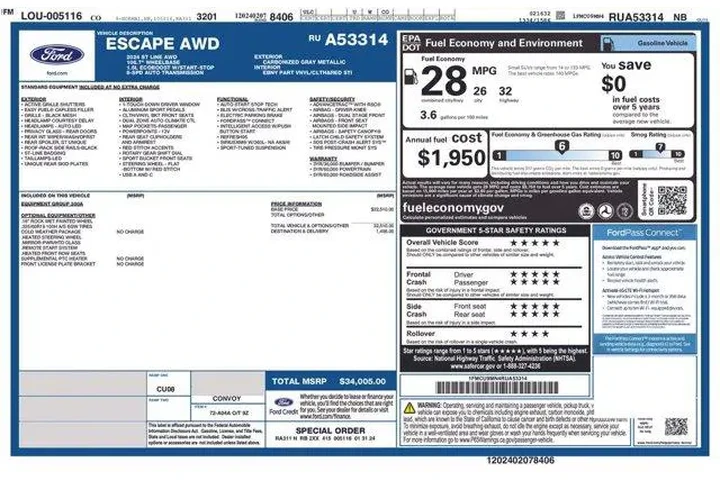 $22995 : Ford Escape 2024 AWD ST-Line image 2