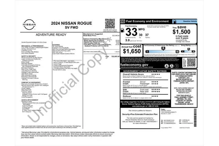 $21921 : Nissan Rogue 2024 SV 4dr Cro image 4