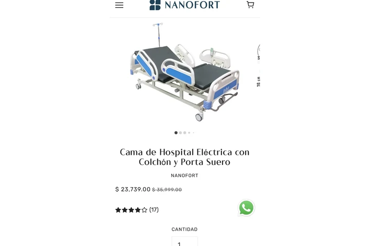 $15000 : Cama de hospital Nanofort image 4
