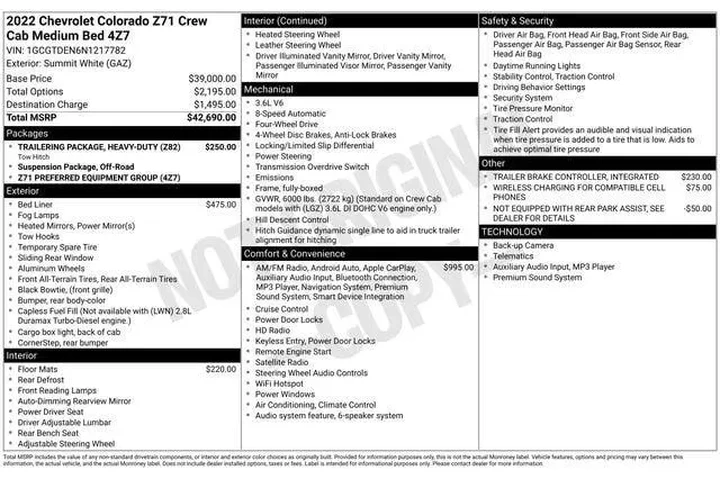 $25989 : Chevrolet Colorado 2022 4x4 image 9