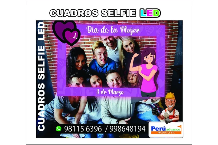 CUADRO SELFIE  CON LUZ "LED image 5