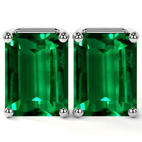 $7141 : Sale on Emerald cut earrings . image 1