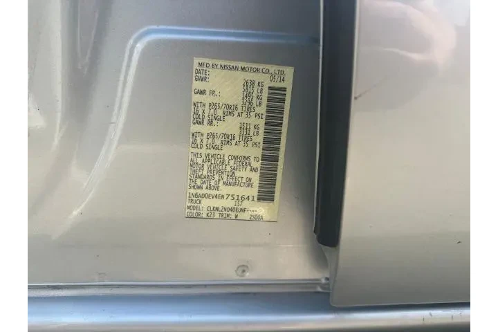 $15584 : Nissan Frontier 2014 4x4 S 4 image 10