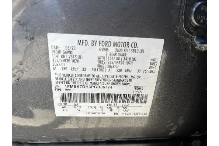 $24581 : Ford Explorer 2023 XLT 4dr S image 3