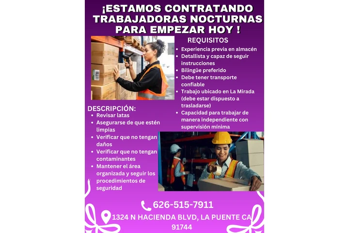 TRABAJO PARA EMPEZAR HOY image 1