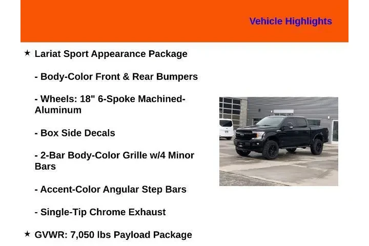 $29997 : Ford F-150 2018 4x4 Lariat 4 image 8