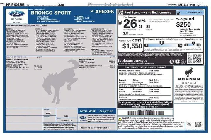 $17488 : Ford Bronco Sport 2021 AWD B image 3