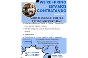 Solicitamos COFFEE ATTENDANT en Orange County
