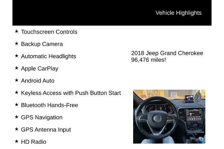 $15495 : Jeep Grand Cherokee 2018 4x4 image 5