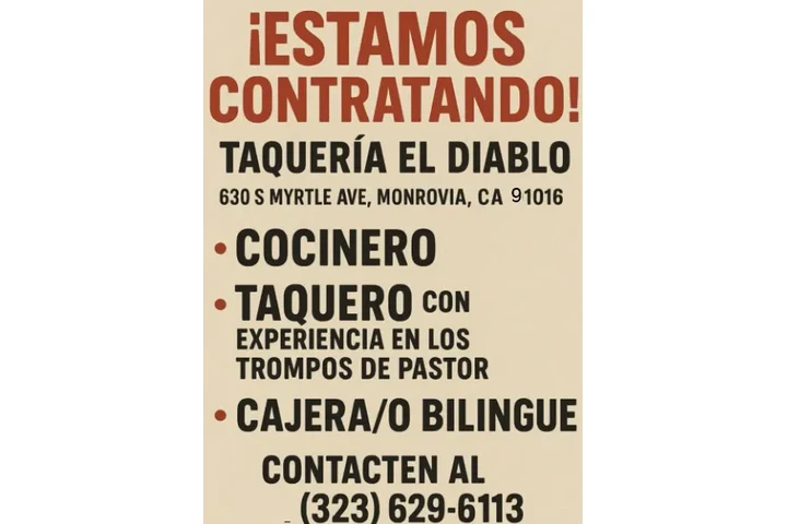 COCINERO, TAQUERO y CAJERO/A image 1