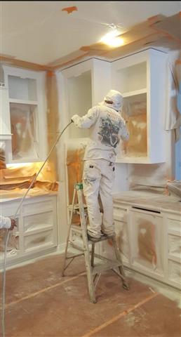 Cabinets refinishing & drywall image 1