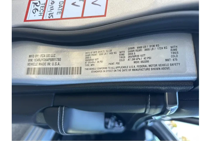 $34997 : 2023 Grand Cherokee 4xe Overl image 1