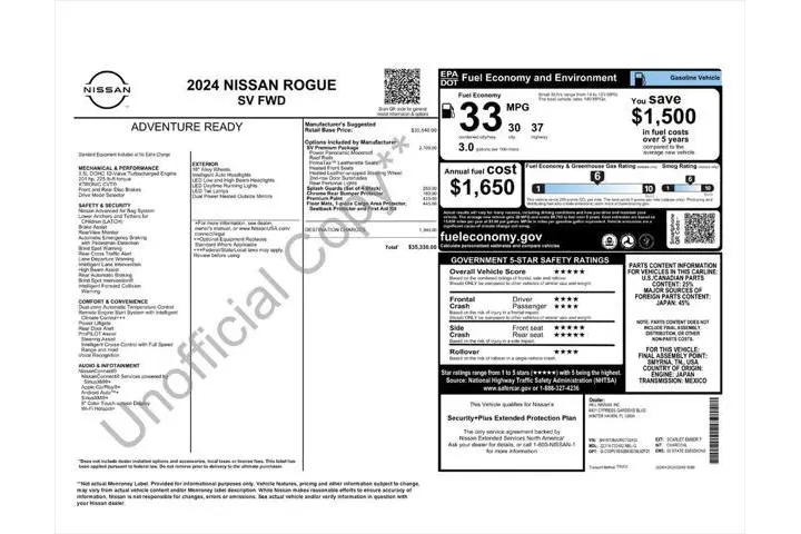 $23987 : Nissan Rogue 2024 SV 4dr Cro image 4