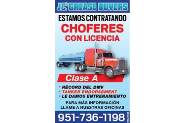 CONTRATANDO CHOFERES CLASE A en Riverside